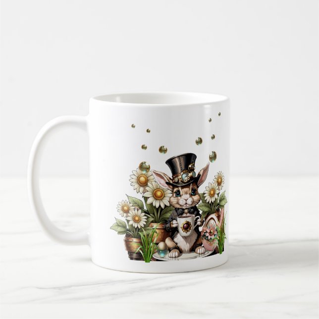 Cute easter bunny. coffee mug (Left)