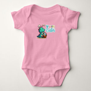 Cute, Easter bunny dinosaur Baby Bodysuit