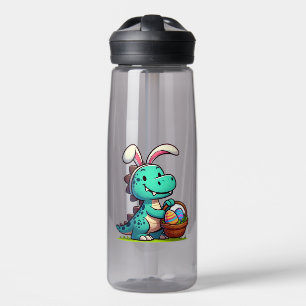 Cute, Easter bunny dinosaur Water Bottle