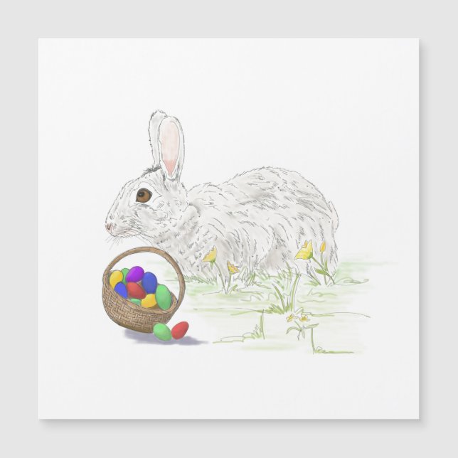 Cute Easter Bunny Drawing (Front)