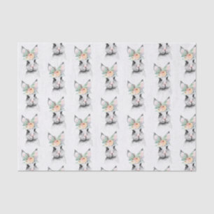 Cute Easter Bunny Floral Tissue Paper