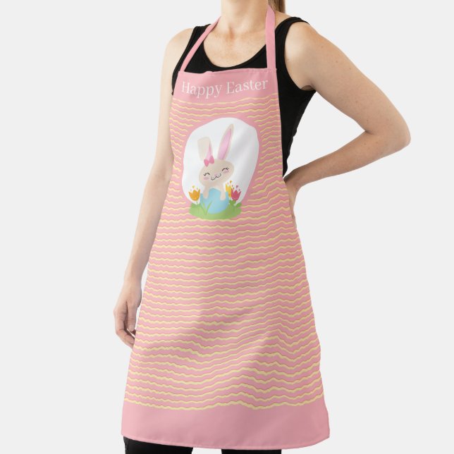 cute Easter bunny Holiday kitchen Apron (Insitu)
