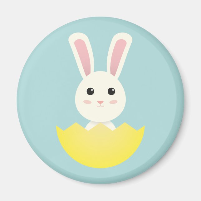 Cute Easter Bunny I Magnet (Front)