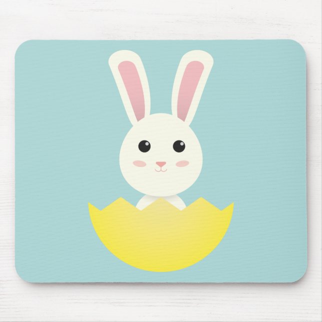 Cute Easter Bunny I Mouse Mat (Front)
