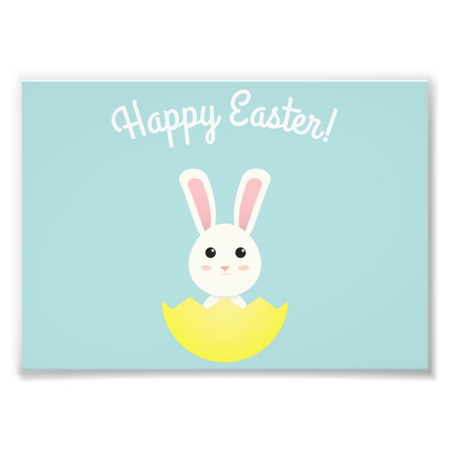 Cute Easter Bunny I Photo Print (Front)