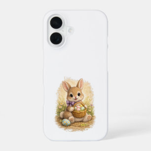 Cute Easter Bunny iPhone 16 Case Kawaii Art