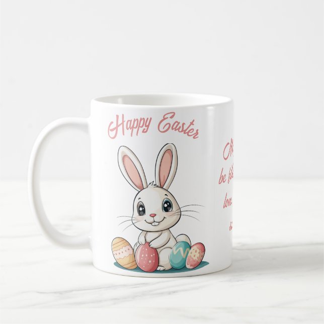 Cute Easter Bunny Mug Gift for Spring & Easter (Left)