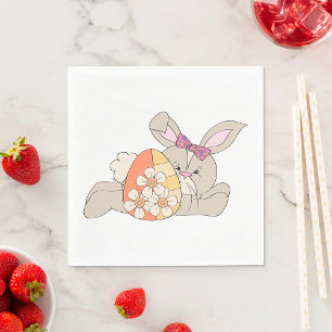 Cute Easter Bunny Napkin