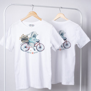 Cute Easter Bunny on a Bike T-Shirt