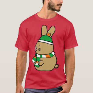 Cute Easter Bunny on St Patricks Day T-Shirt