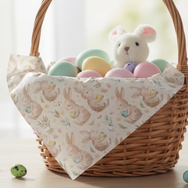 Cute Easter Bunny | Pastel Bunny & Eggs Spring Wrapping Paper (Creator Uploaded)