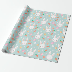 Cute Easter Bunny Pattern Wrapping Paper