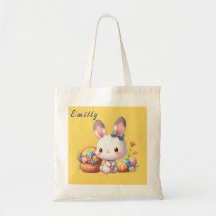 Cute Easter bunny personalised Tote Bag