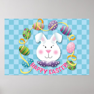Cute Easter Bunny Poster