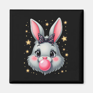 Cute Easter Bunny Rabbit Bubble Gum 2 Magnet