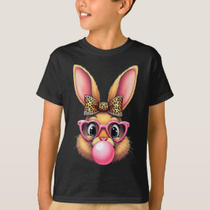 Cute Easter Bunny Rabbit Bubble Gum Girl Women 1 T-Shirt