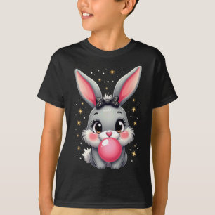 Cute Easter Bunny Rabbit Bubble Gum T-Shirt