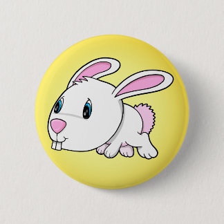Cute Easter Bunny Rabbit Button