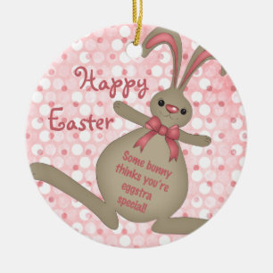 Cute Easter Bunny Rabbit Easter Ornament