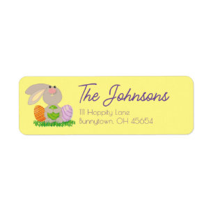 Cute Easter Bunny Return Address Labels