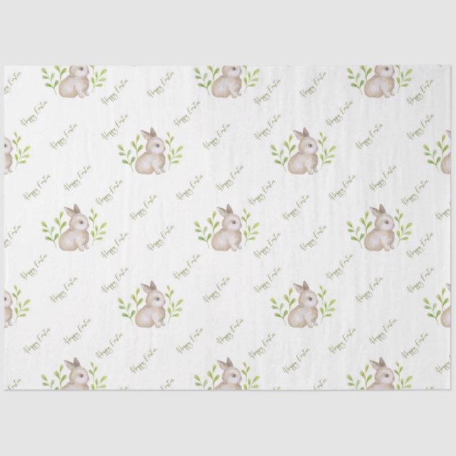 Cute Easter Bunny Series Design 7 Tissue Paper (Front)
