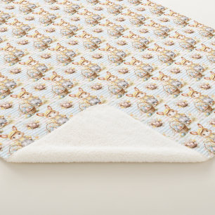 Cute Easter Bunny Sherpa Blanket