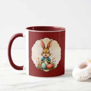 Cute Easter Bunny – Soft Frame - caneca Mug