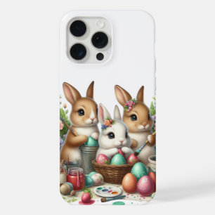 Cute, Easter Bunny/Spring paint party iPhone 15 Pro Max Case