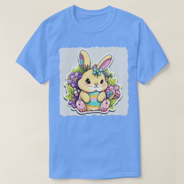Cute Easter Bunny T-Shirt (Design Front)