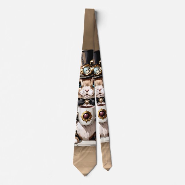 Cute easter bunny. tie (Front)
