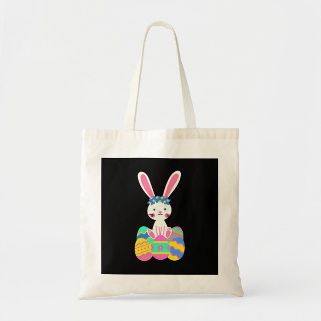 Cute Easter Bunny Tote Bag (Front)