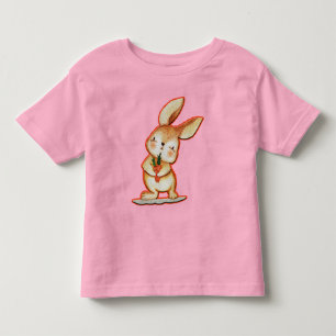 Cute Easter Bunny Unisex Pink Toddler T Shirt