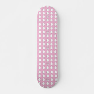 Cute Easter Bunny White Eggs On Pink Skateboard