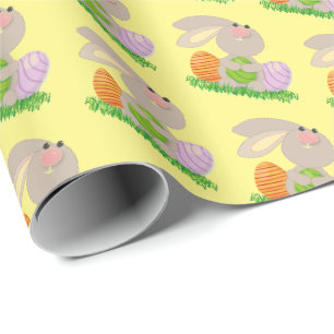 Cute Easter Bunny Wrapping Paper Gift Wrap