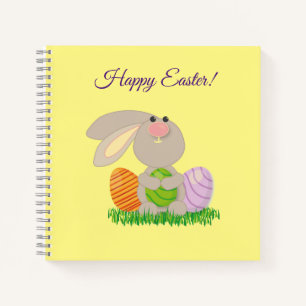 Cute Easter Bunny Wrapping Paper Gift Wrap Notebook