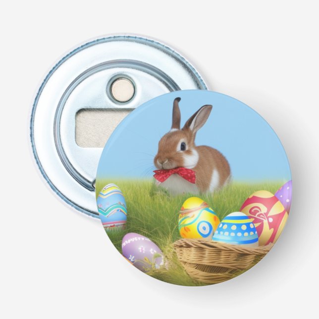 Cute Easter Bunnyfor a positive mood    Bottle Opener (Front)