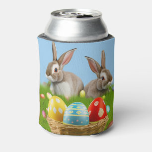 Cute Easter Bunnyfor a positive mood  Can Cooler