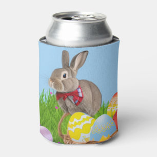 Cute Easter Bunnyfor a positive mood Can Cooler