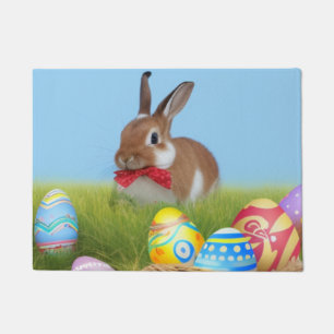 Cute Easter Bunnyfor a positive mood     Doormat