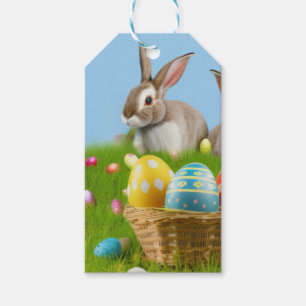 Cute Easter Bunnyfor a positive mood      Gift Tags