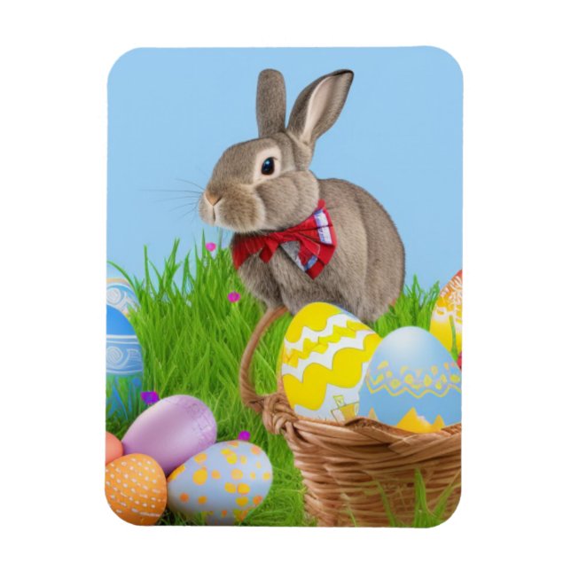 Cute Easter Bunnyfor a positive mood   Magnet (Vertical)