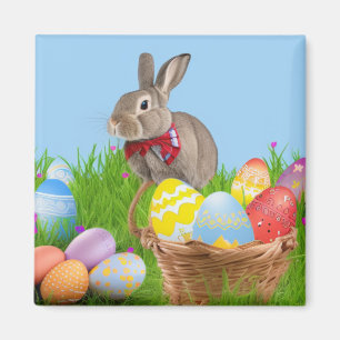 Cute Easter Bunnyfor a positive mood Magnet
