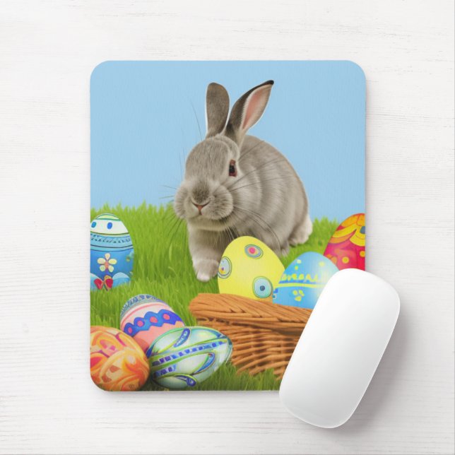 Cute Easter Bunnyfor a positive mood   Mouse Mat (With Mouse)