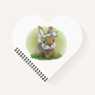 Cute Easter Bunnyfor a positive mood   Notebook