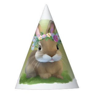 Cute Easter Bunnyfor a positive mood   Party Hat
