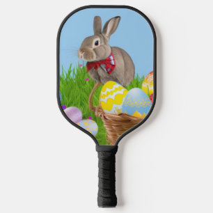 Cute Easter Bunnyfor a positive mood    Pickleball Paddle
