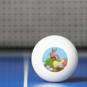 Cute Easter Bunnyfor a positive mood Ping Pong Ball