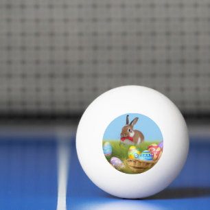 Cute Easter Bunnyfor a positive mood Ping Pong Ball