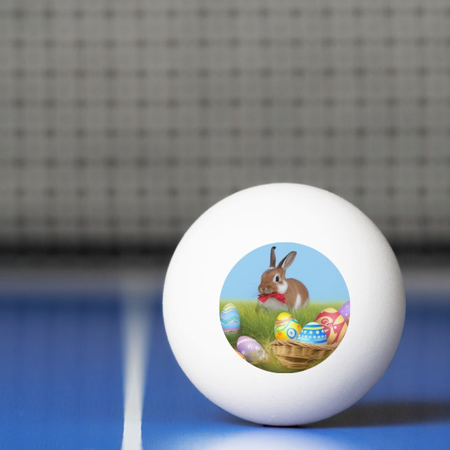 Cute Easter Bunnyfor a positive mood  Ping Pong Ball (Net)