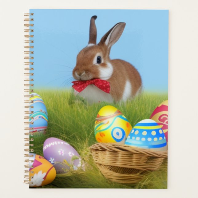 Cute Easter Bunnyfor a positive mood    Planner (Front)
